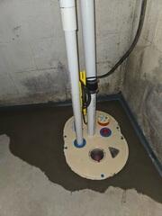 Our crew installed our high functioning TripleSafe Sump Pump System, featuring three layers of protection against water.