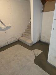 Our crew waterproofed the homeowner's basement with our patented systems.