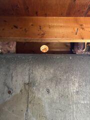 Rim Joist Drilled