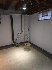 With our powerful SuperSump Plus sump pump system, water will never touch this basement floor again!