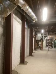 Our crew stabilized this homeowner's walls with i-beams!