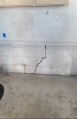 This type of crack in the wall signifies a shifting foundation.