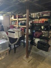 This basement had some concerning areas where new support posts were needed to stabilize the home permanently.