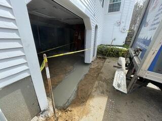 Garage Floor Slab Pour