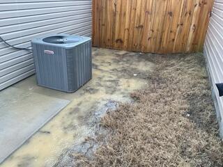 Side Yard Flooding Endangers HVAC and Home Structure