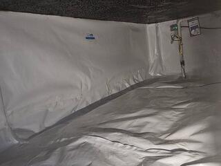 Waterproofed Crawlspace