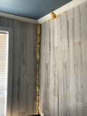 DIY Foam Attempt to Seal Settlement Gap