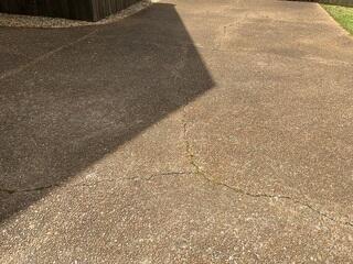 Cracked Driveway
