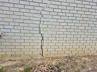 Severe Exterior Crack