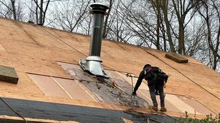 The Sheathing Is Examined