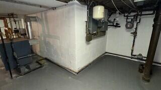 This basement was having water seepage issues with heavy rains. They needed a full perimeter system to solve the problem.