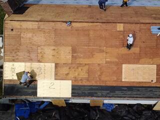 New Plywood Is Installed