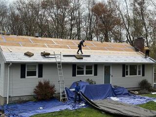 Seams Are Taped & Underlayment Is Installed