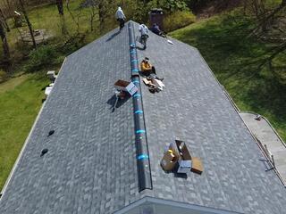 Ridge Vent Is Installed