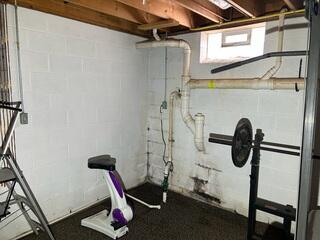 This basement was not conducive to a healthy environment.