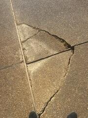 Hazardous Cracks and Sinking