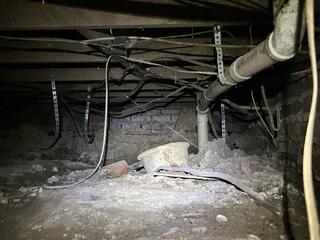 Rotted Crawl Space Wood
