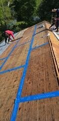 After the roof is stripped of the old roofing materials, the crew applies the SealoronXT Ice & Water on all edges and eaves, giving extra support to more vulnerable areas of the roof. Covering the plywood seams, the SealoronXT DeckTape is applied, ensuring the plywood boards have a gap to...
