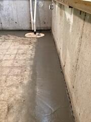 Cementing Systems into Foundation