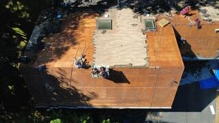 The Sheathing Is Exposed