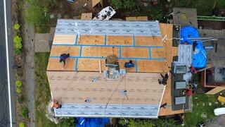 Underlayment Is Installed and Drip Edge Flashing