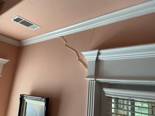 Major Interior Cracking