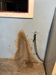 During our Design Specialist's initial walk-through, he discovered some areas where water was entering the basement. Once water enters the foundation, you can be certain that it will happen again unless it's taken care of!
