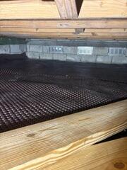 Installing Drainage Matting
