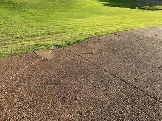 Concrete Cracked and Sinking