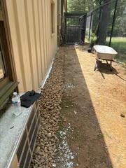 This foundation is noe protected from water intrusion.