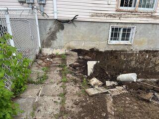Des Fissures visibles sur les murs de fondations