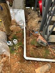 Installing Water Discharge Line