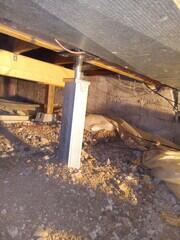 Support sagging crawlspace floors in St. Catharines, On