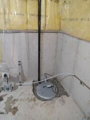 Sump liner installed