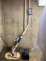 Sump Pump System Concreted