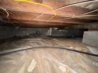 Damp Crawl Space