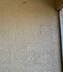 The homeowner observed cracks appearing in the exterior walls at the back of the home, indicating potential issues with the foundation's stability.