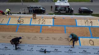Seams Are Taped & Underlayment Is Installed
