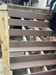 We replaced the old, brick staircase with this newly built staircase.