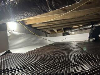 Drainage Matting Installed