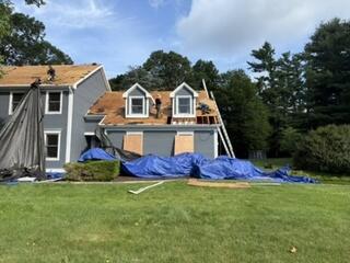 The Sheathing Is Exposed