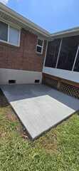 Newly Poured Patio
