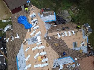 New Shingles Are Installed
