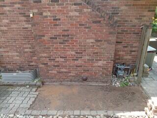 Gaps are closed and soil put back.