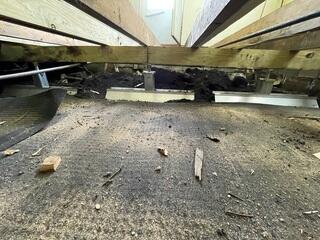 Reinforced Floor Support System Installed