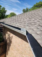 Completed installation of new gutter guards