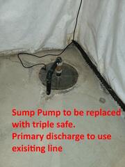 New Triplesafe sump pump in Virgil, On