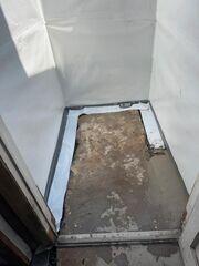 WaterGuard was installed under the concrete floor to capture any water seepage from the walls to direct it to the sump pump.