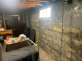 This wall is severely bowed. Our PowerBrace system can handle the load!