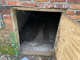 Old Crawlspace Door